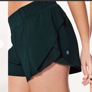 lululemon athletica teal shorts